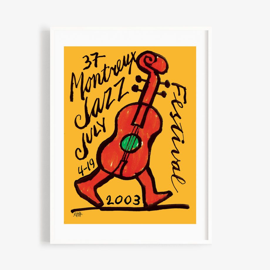 Poster Ted Scapa 2003 Montreux Jazz Festival 30x40cm