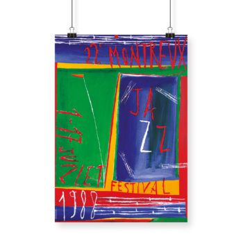 Poster Nicola de Maria, 1988 Montreux Jazz Festival 70x100cm