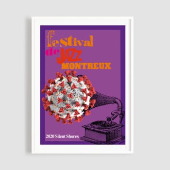 Montreux Jazz Music Festival 2020. Silent Shores 50x70 Frame - Roger Bornand