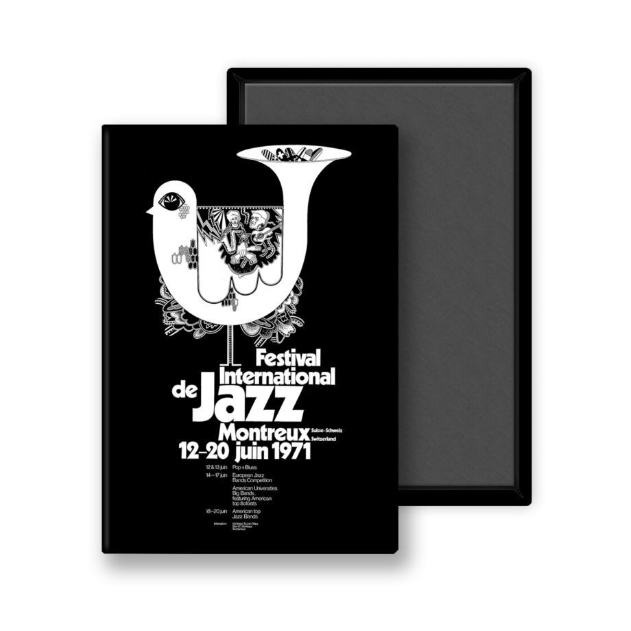 Magnet Poster Bruno Gaeng 1971 Montreux Jazz Music Festival