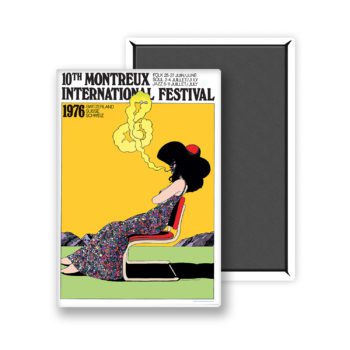 Magnet poster Milton Glaser 1976 Montreux Jazz Music Festival