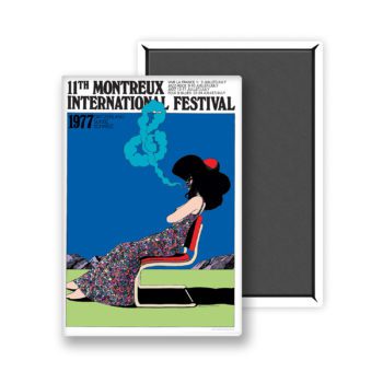 Magnet poster Milton Glaser 1977 Montreux Jazz Music Festival